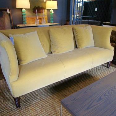SOFA BY HOLLY HUNT IN DEEP YELLOW/GOLD VELVET