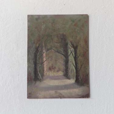 Wooded Path Oil Painting