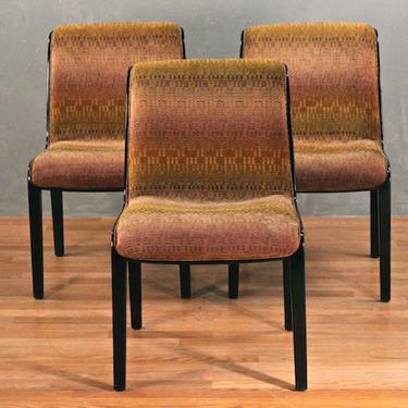 Knoll Plush Gradient &amp; Houndstooth Side Chair