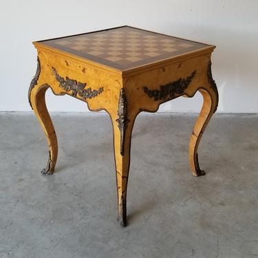French Fine Game Table Paris Louis XV Style 