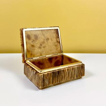 Italian Hand-Carved Alabaster Box 