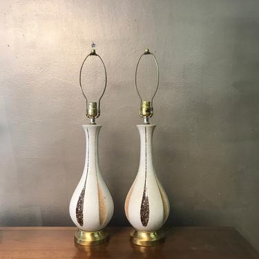 Pair of Mid Century Ceramic Lamps 