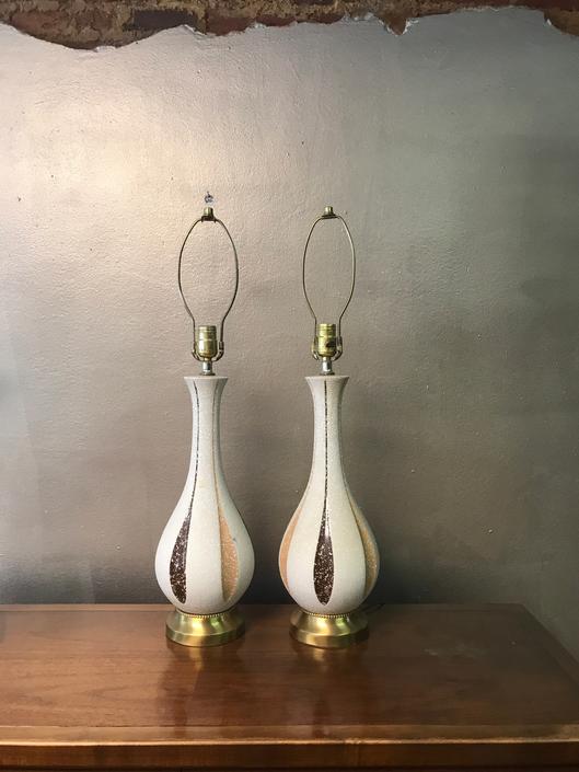 Pair of Mid Century Ceramic Lamps 