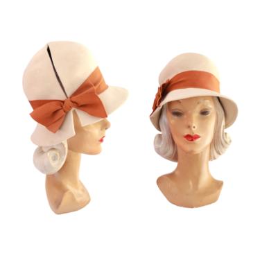 1960s Lily Dache Hat - Vintage Beige Hat - 1960s Bucket Hat - 1960s Mod Hat - Vintage Orange Hat - Vintage Fall Hat - Vintage Dachettes Hat 