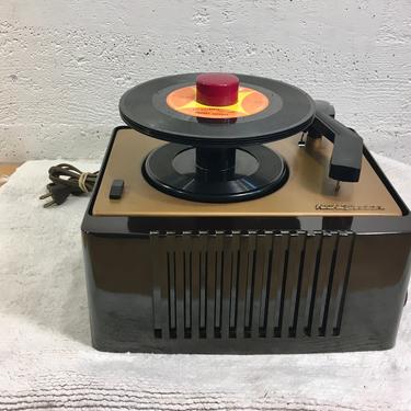 1951 RCA Victor 45rpm Bakelite Portable Record Player, Full Restoration, 45EY2 