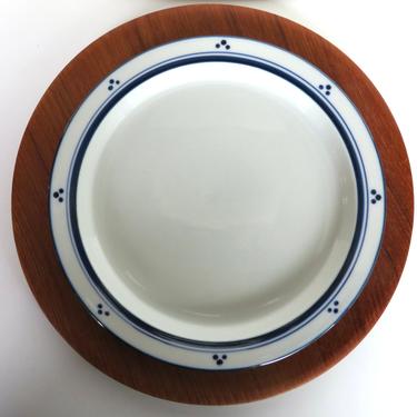 Dansk Bistro Fredriksborg Salad Plate, Vintage Danish Modern Blue And White Dinnerware, Dansk Bistro Dots Side Plate 