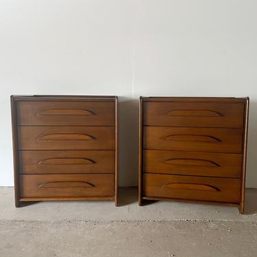 Pair Mid-Century Modern Dressers by Templeton 