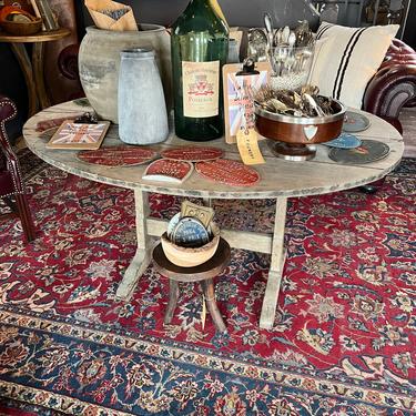 Antique French Wine Tasting Table