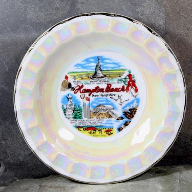 Vintage New Hampshire Souvenir Trinket Dish - Full-Color, Lustrous New Hampshire Souvenir Plate - New Hampshire Souvenir |FREE SHIPPING 