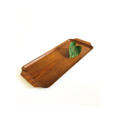 Mid Century Long Rectangular Teak Tray by Ary of Sweden 