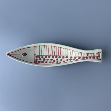 Vintage Aldo Londi for Bitossi Ceramic Fish Dish 