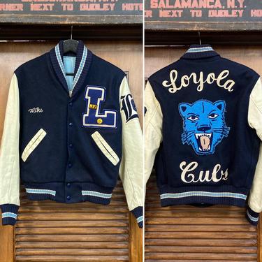 Vintage 1960’s Tiger Athletic Letterman Jacket Wool and Leather, 60’s Jacket, 60’s Letterman, 60’s Bomber, 60’s Varsity, Vintage Clothing 