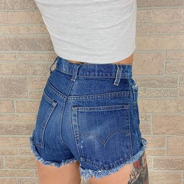70's Levi's Cheeky Cut Off Jean Shorts / Size 23 24 