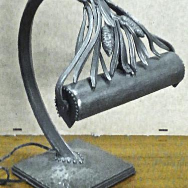 Edgar Brandt desk lamp (#1472)