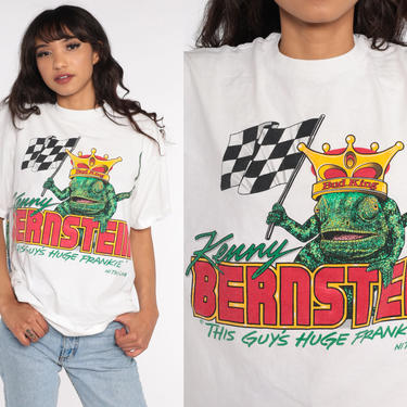 Nascar Shirt 80s Kenny Bernstein Shirt 90s Race Car BUDWEISER Tshirt Beer Shirt King Of Speed Racing Tee 1980s T Shirt Bud Large xl l 