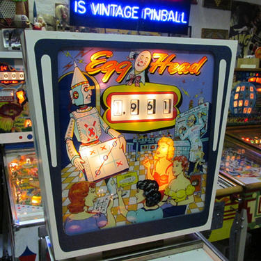 SOLD. Egghead Vintage Pinball Machine