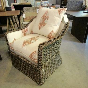 PAIR OF LARGE RATTAN CHAIRS PRICED SEPERATLEY