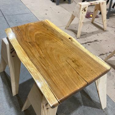 Live Edge Walnut Wood Desk With Steel Legs 