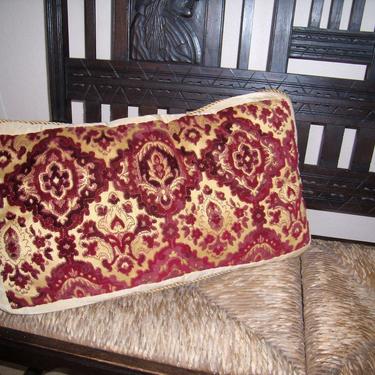 Vintage Decorative Accent Pillow Cut Velvets 