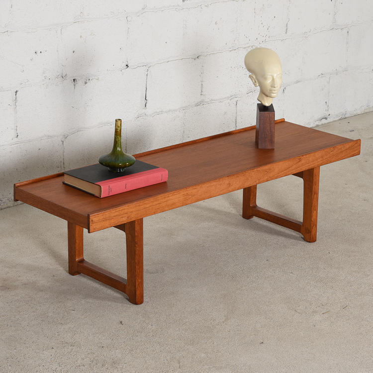 Danish Modern Teak Torbjorn Afdal Table Bench