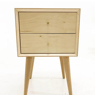 Maple Double Drawer Nightstands by CaliforniaMWoodworks