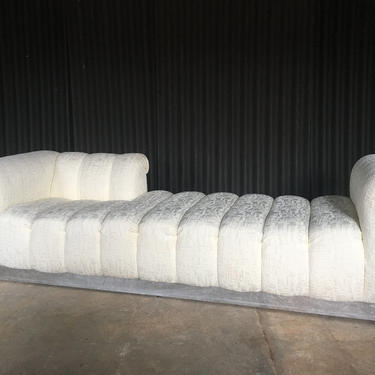 Fabulous Over-Sized Channel Tufted Chaise or Lounge Fainting Couch 