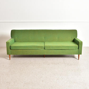 Green Vintage Tweed 1960’s Sofa 