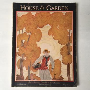 November 1926, House And Garden Magazine, Antique Home Magazine,  Fall Periodical by luckduck