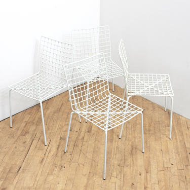 80s Grid Chairs Stacking Chairs Postmodern Patio Post Modern Emu 