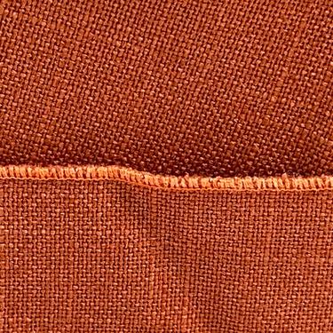 Large Burnt Orange Linen Tablecloth 