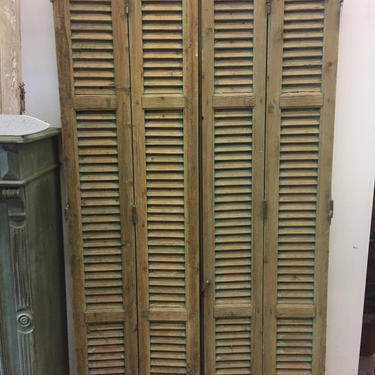 Antique French Shutters, set of four panels, Local Springfield VA Pick up 
