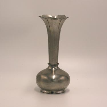 vintage B M pewter bud vase made in Norway 