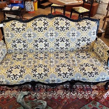 Reupholstered Victorian sofa. 72 inches wide. 29 inches deep. 