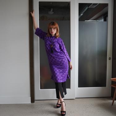 Vintage Purple Catherine Ogust Tunic Dress 
