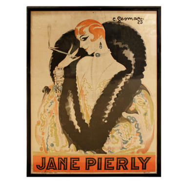 Charles Gesmar Original Jane Pierly Poster 1925