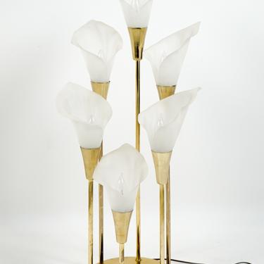 Brass Cala Lily Lamp
