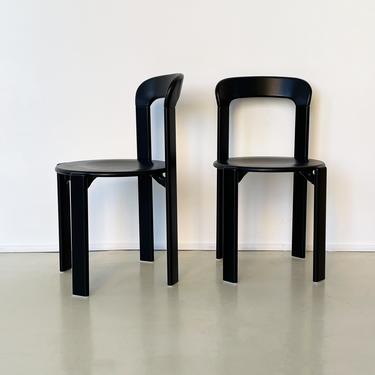 Black "Rey" Chair by Bruno Rey for Dietiker