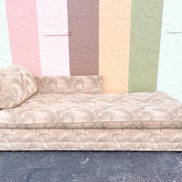 Palm Tree Upholstered Chaise