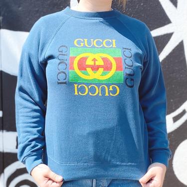 Ink Blue Bootleg Gucci Sweatshirt