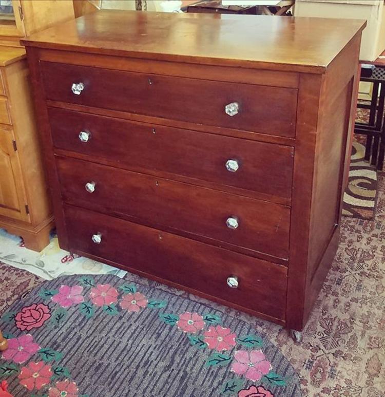 SOLD. Four Drawer Empire Chest, $296.
