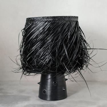 Black Palm Table Lamp 