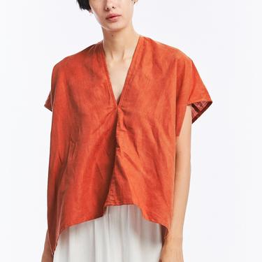 Everyday Top, Linen in Madder
