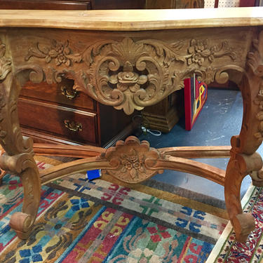 Carved Entryway table by TheMarketHouse