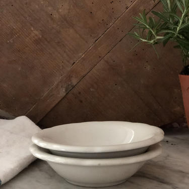Set of Two Ironstone Bowls 