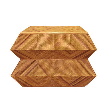 Spectacular Sculptural Chest of Drawers in Bamboo 1970's