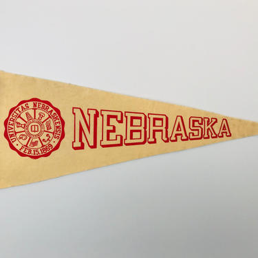 Vintage University of Nebraska Pennant 