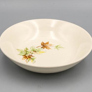 Salem China Maple Leaf Berry Bowl | Thanksgiving Dinner Dessert Bowl| Vintage Mid Century Dinnerware | Fall Table Decor 