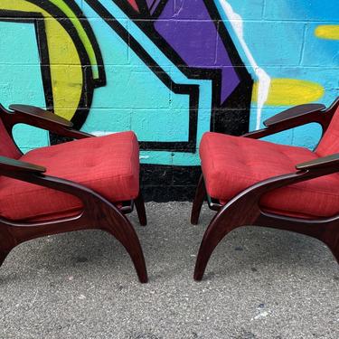 2 Adrian Pearsall Style  Lounge Chairs
