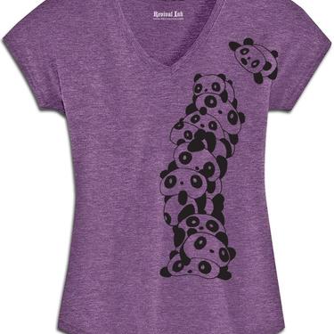 Panda Stacks Women's Graphic T-Shirt - S, XXL Only