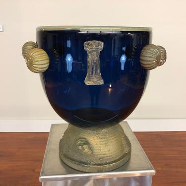Mitchell Gaudet Large Hand Blown Glass Bowl 